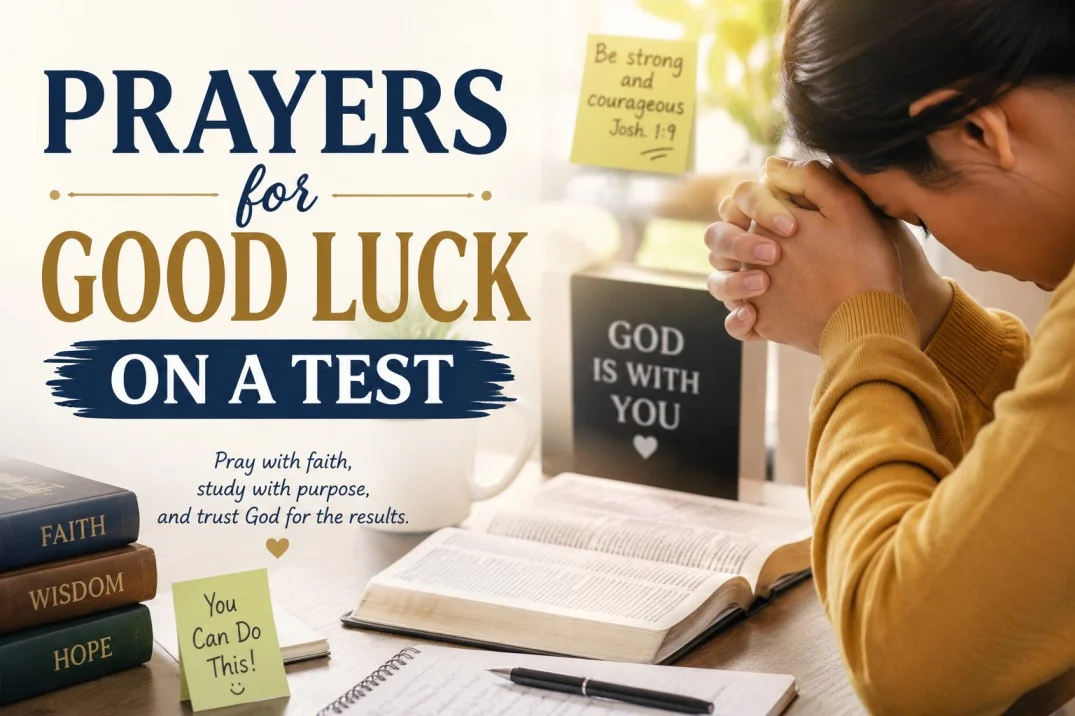 Prayers for Good Luck on a Test