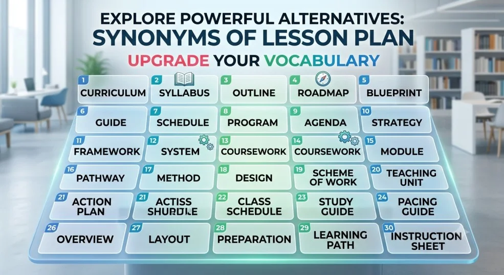 Synonyms of Lesson Plan