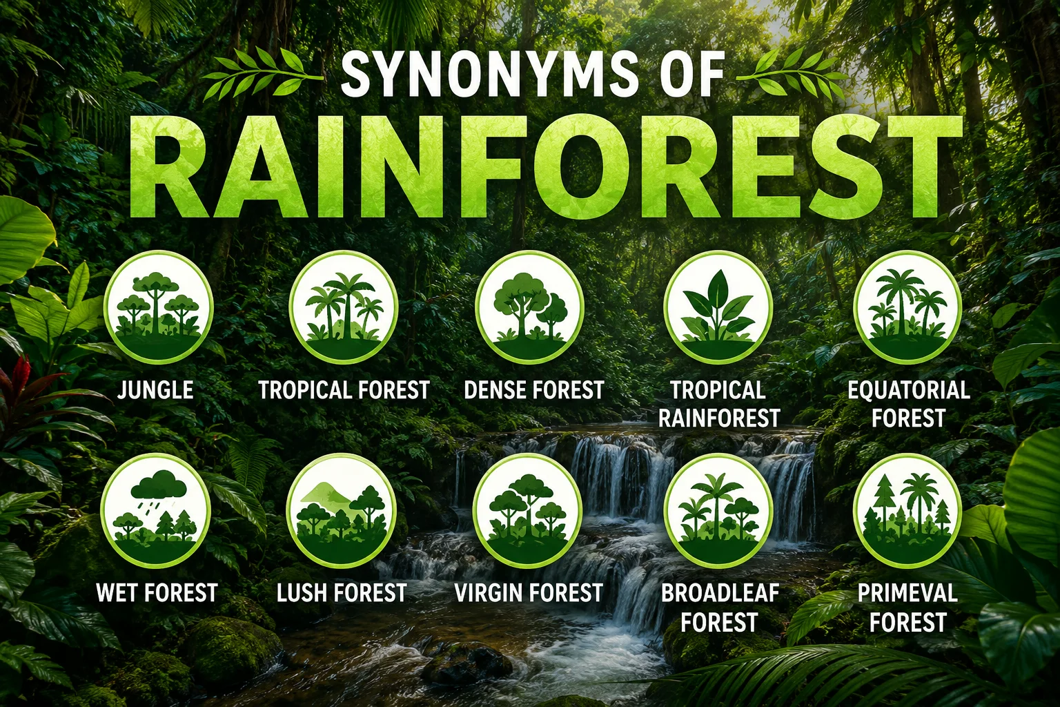 Synonyms of Rainforest
