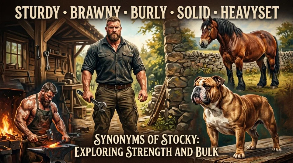 Synonyms of Stocky
