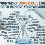 Synonyms of Unfiltered
