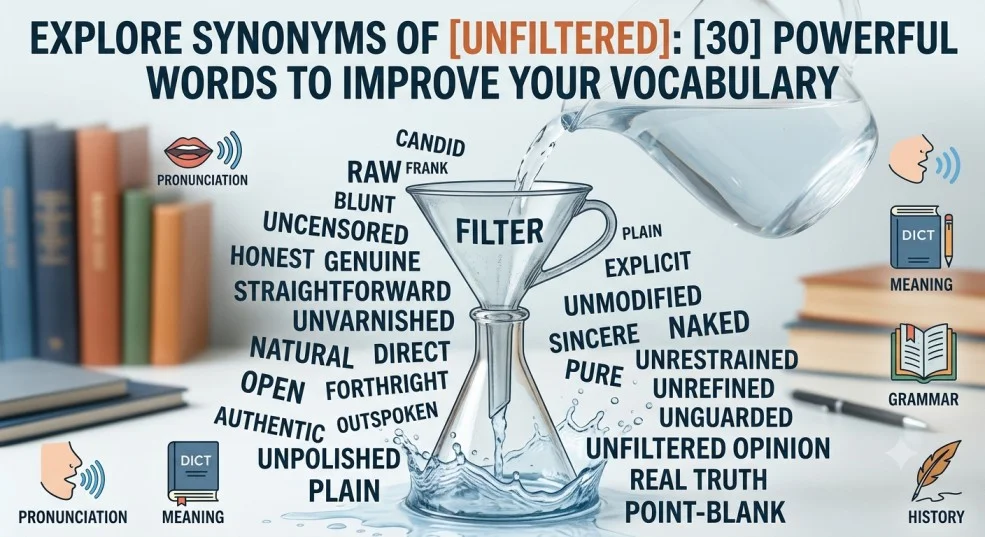 Synonyms of Unfiltered