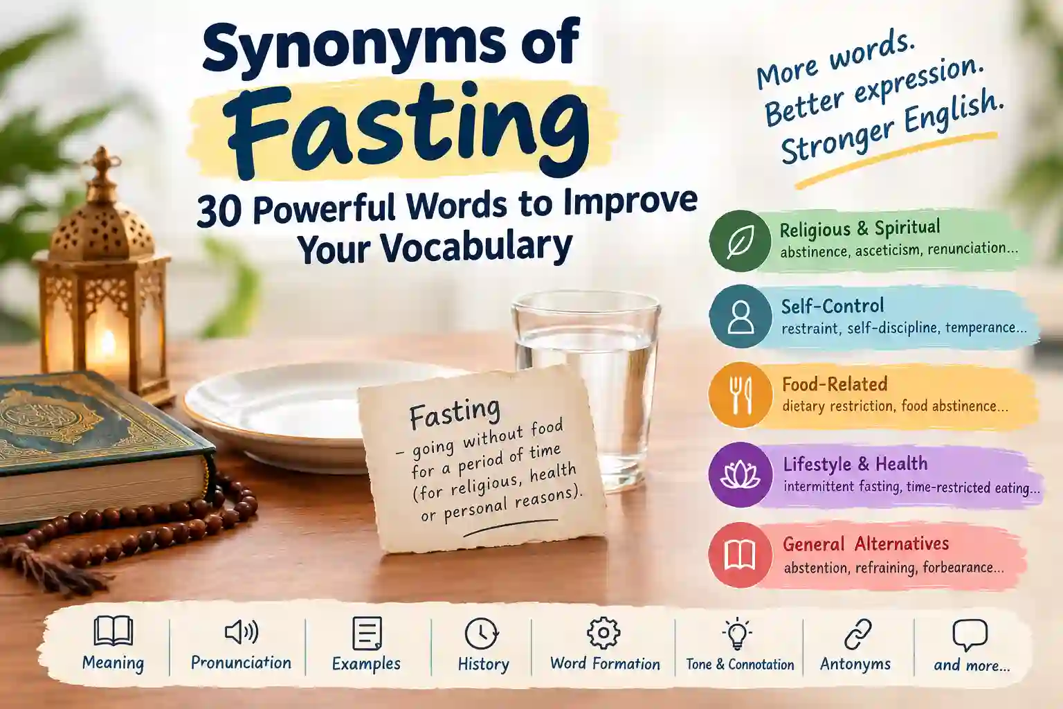Synonyms of Fasting