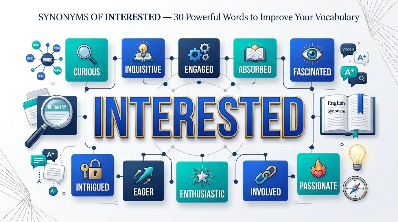 Synonyms of Interested