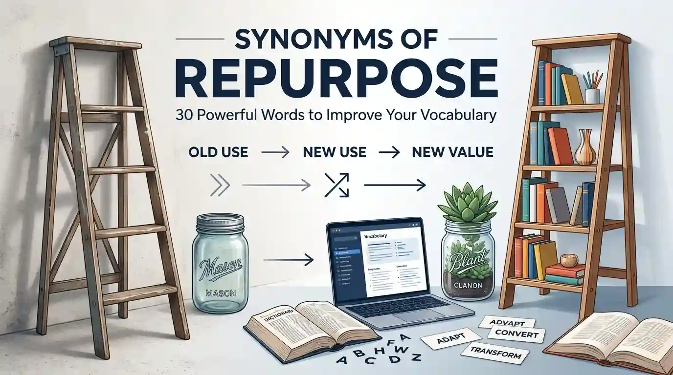 Synonyms of Repurpose