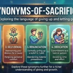 Synonyms of Sacrifice